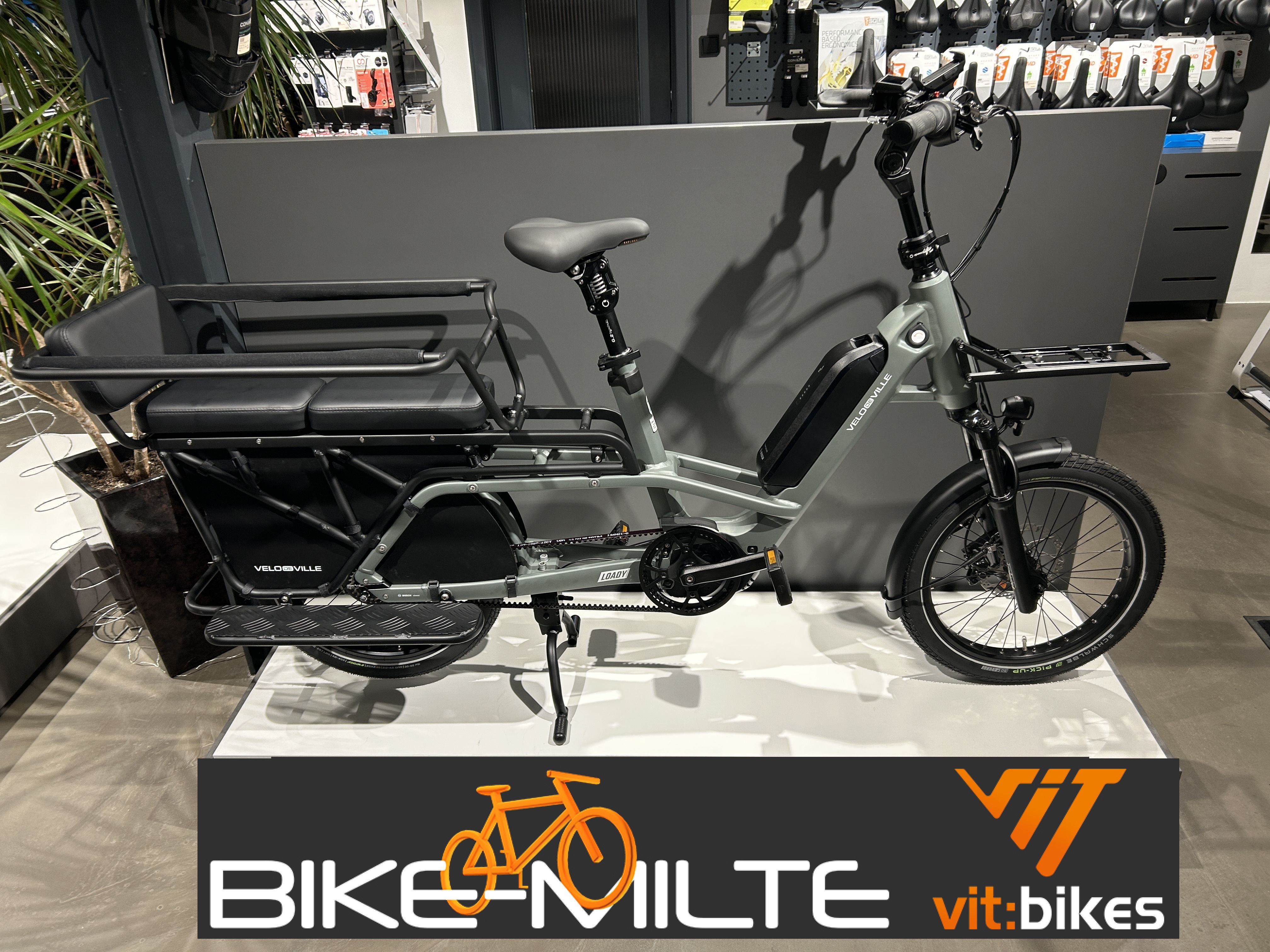 Bike-Milte vit:bikes Neue Fahrräder Velo de Ville - Loady 900 - Longtail - E-Lastenrad