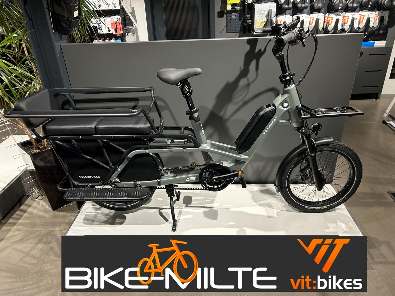 Bike-Milte vit:bikes Neue Fahrräder Velo de Ville - Loady 900 - Longtail - E-Lastenrad