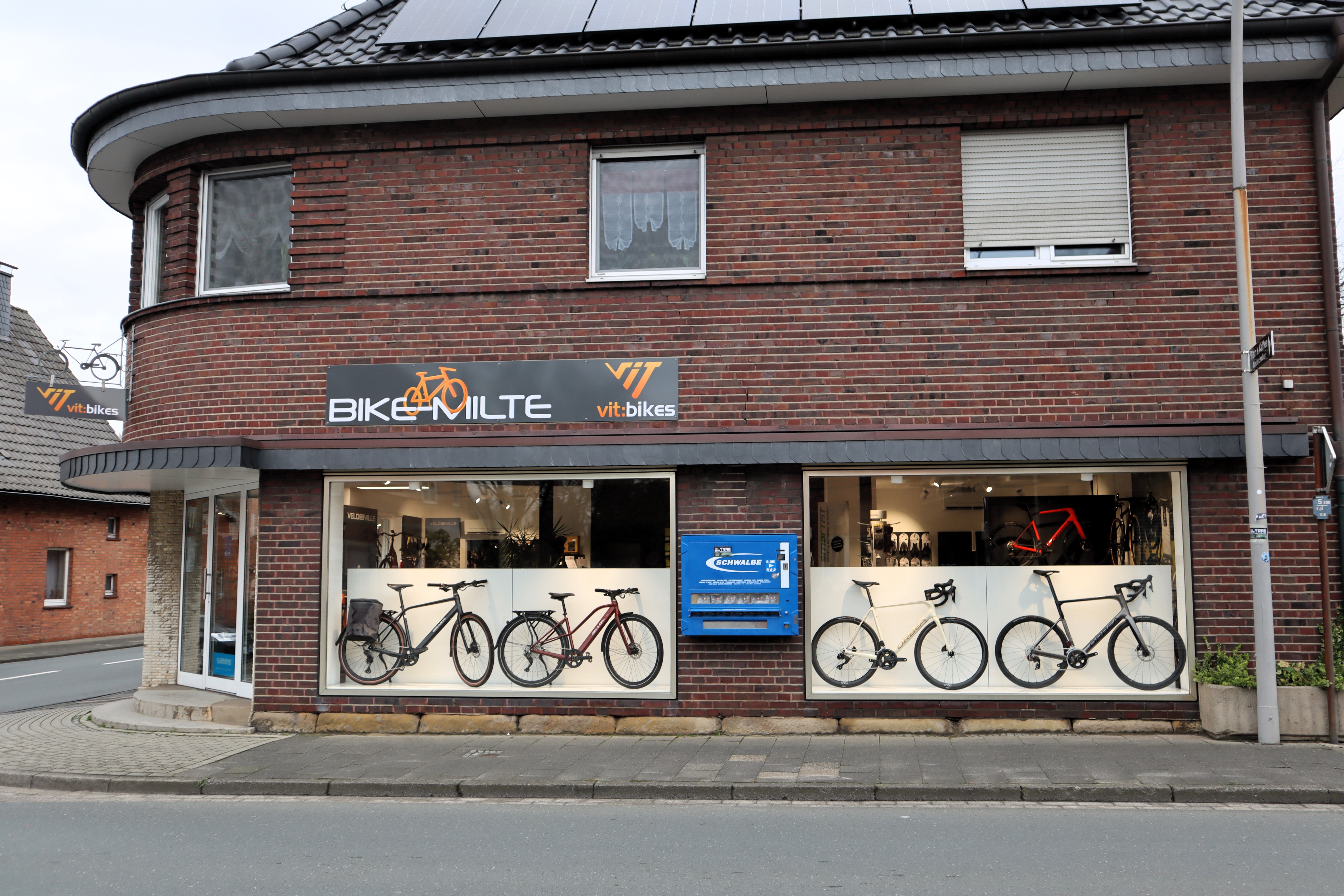 Fahrradwerkstatt: Südansicht - Bike-Milte vit:bikes
