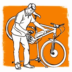 Fahrradwerkstatt: Musterbild - Bikestore