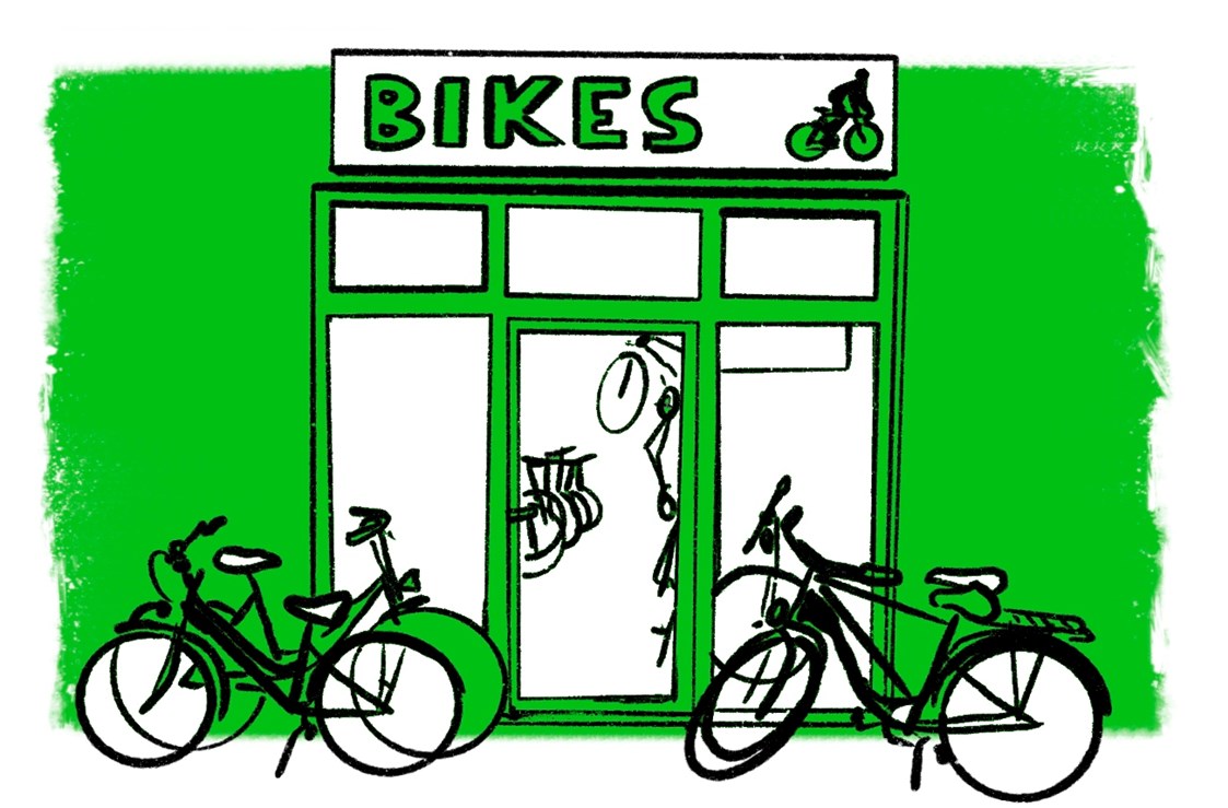 Fahrradwerkstatt: Musterbild - Fahrradfachmarkt Hacke