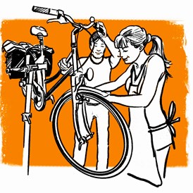 Fahrradwerkstatt: Musterbild - Völkers Bikeshop