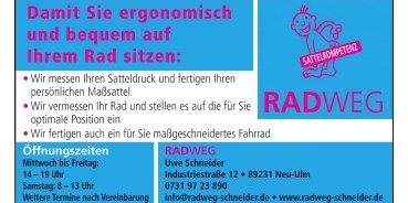 Fahrradwerkstatt Suche - Region Schwaben - RADWEG - die Sattelkompetenz